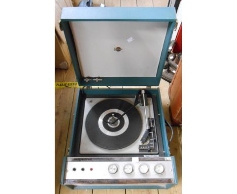 A vintage Marconiphone portable record player