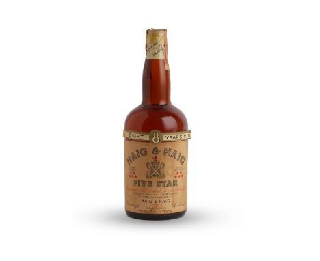  Haig &amp; Haig Five Star-8 year oldLiqueur Blended Scotch Whisky. Blended and bottled by Haig &amp; Haig Limited, Edinburgh