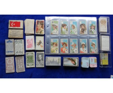 Cigarette cards, Selection of part sets and odds, some better noted including Wills Scissors Beauties Playing Card inset (non