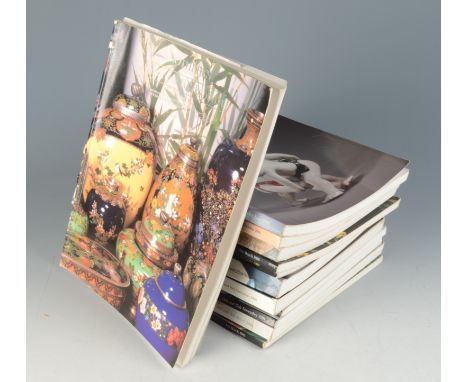 Twelve Sotheby's London auction catalogues relating to Japanese works of art ranging from 1984 to 1991.