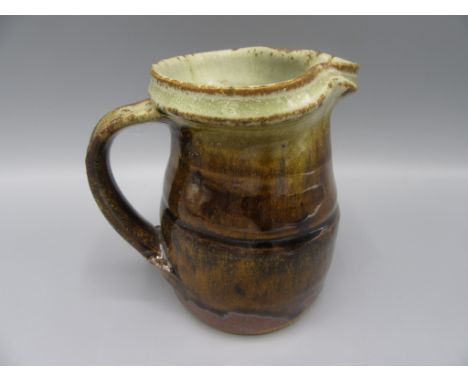 A Richard Batterham Studio Pottery jug, height 11.5cm.   Condition report:  Some crazing to glaze otherwise in good condition
