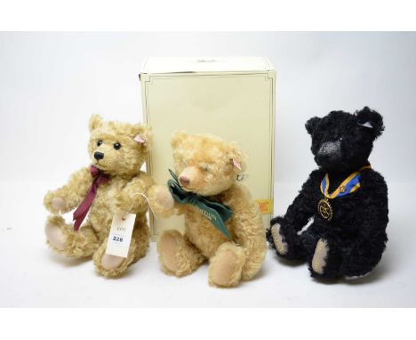 A Steiff limited edition Hamleys teddy bear; together with a Rotary Centenary 1905-2005 teddy bear; and a Steiff Club Edition