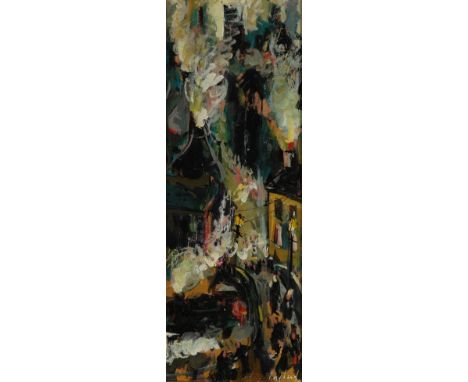 Frederick J England (b.1939) ''Ceramic Mist, Old Stoke-on-Trent'' Signed, inscribed verso and dated (20)07, acrylic on board,