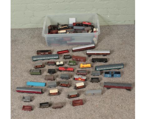 A good collection of mostly 00 Gauge model railway rolling stock to include Tri-Ang, Wren, Hornby, Bachmann, etc.  