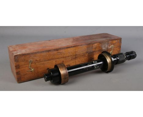 A WWII sight telescope, produced by W. Ottway &amp; Co. Ltd. Ealing, London. No. 1136. Dated 1944 and bearing broad arrow mar