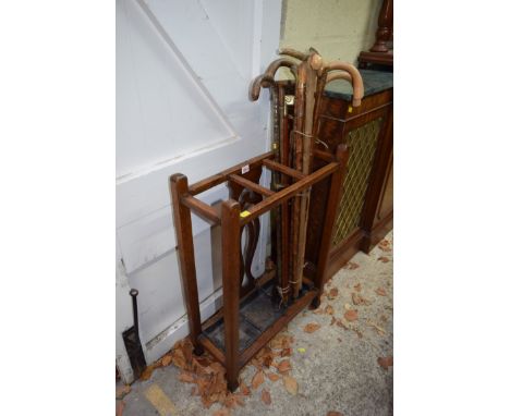 An early 20th century stick stand, 54cm wide.