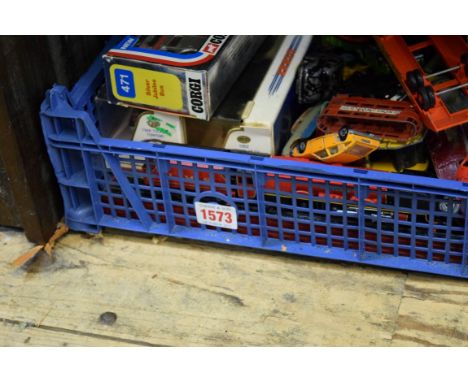 A quantity of diecast vehicles, to include some boxed Corgi and Dinky examples. 