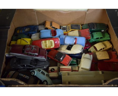 A small quantity of Corgi and Dinky diecast vehicles; together with two Spot-On examples.
