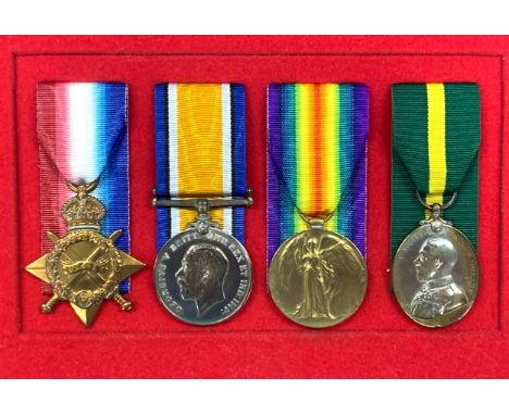 First World War – William Roddis – First World War Medal group awarded to 1545 PTE W RODDIS NOTTS &amp; DERBY R. including 19