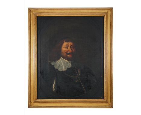 Roman painter, 17th century Portrait of a noble manoil on canvas, 84by67cm. (some defects)