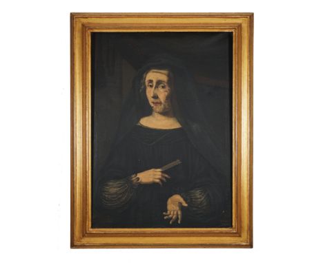 17th century painter Portrait of a ladyoil on canvas, 88by65cm.