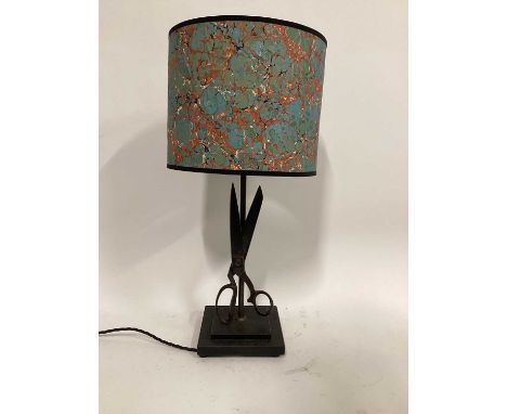 Vintage Tailors Scissors lamp with marble shade, 62cm including shade, on 18cm square base

Due to the nature and fragility o