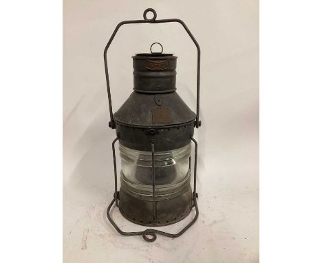 Large Lantern (without light fittings) 47cm high, base diameter 25cmDue to the nature and fragility of the lots in this aucti