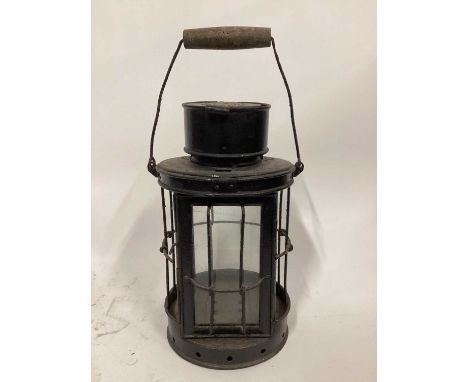 Lantern, without light fitting, 31cm high, 17cm base diameterDue to the nature and fragility of the lots in this auction, we 