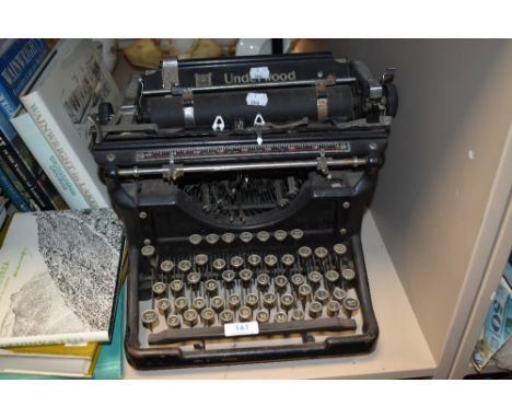 An early 20th century Underwood typewriter