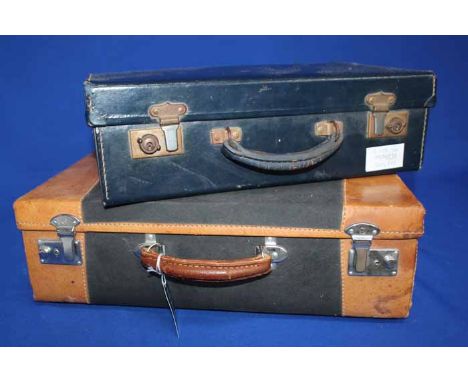BEECH FOLDING ARTIST'S FIELD EASEL
three threes fold into suitcase form with carry handle, 56cm high; together with two vinta