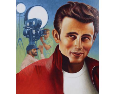 Howard Koslow (American, 1924 - 2016) "James Dean" Signed lower left. Original Acrylic on Illustration Board Painting. Proven