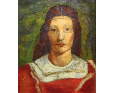 Paul Kauvar Smith, (American, 1893-1973) Portrait of a Woman. Oil on Board. Signed verso. Purchased from Toomey Galleries in 