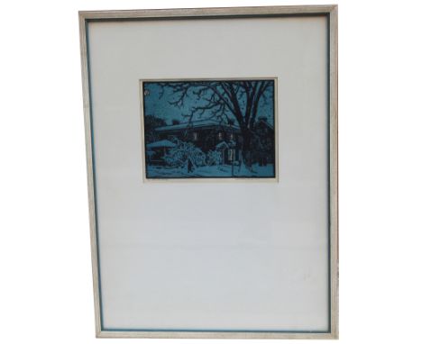 Norman Kent R.A., Framed Woodblock Print. Pencil signed and titled in lower margin. 1959 National Academy of Design Art Exhib