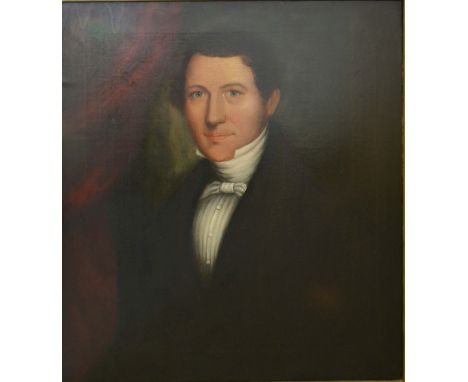 English School, HALF LENGTH PORTRAIT OF A GENTLEMAN IN PERIOD DRESSOil on Canvas, 64 x 57 cms