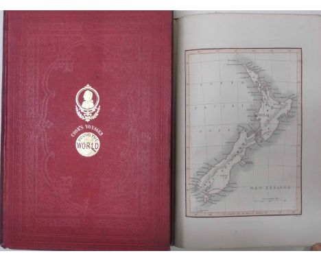 Cook (James). The Voyages of Captain James Cook Round the World, 2 volumes, John Tallis, [1852], engraved portrait frontispie