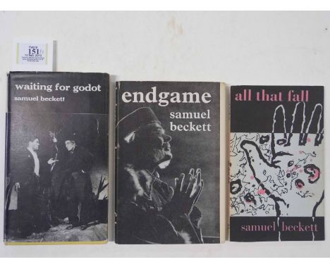 Beckett (Samuel). Waiting for Godot, 1st edition, 1956, some toning to endpapers, original cloth, dust jacket, small tear to 