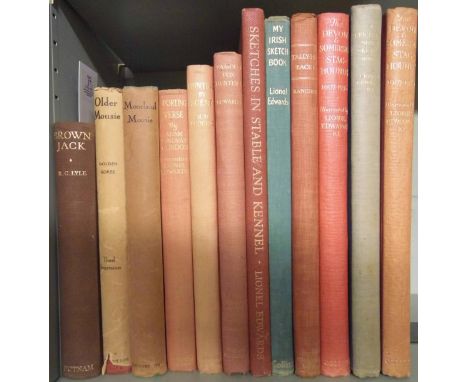Edwards (Lionel). Sketches in Stable and Kennel, 1933, colour and monochrome illustrations, a little light spotting, original