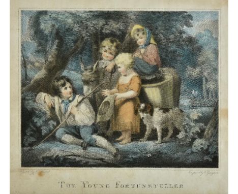 *Gaugain (Thomas, 1748-1810). The Young Fortune Teller [and] The Sheltered Lamb, circa 1800, pair of stipple engravings after