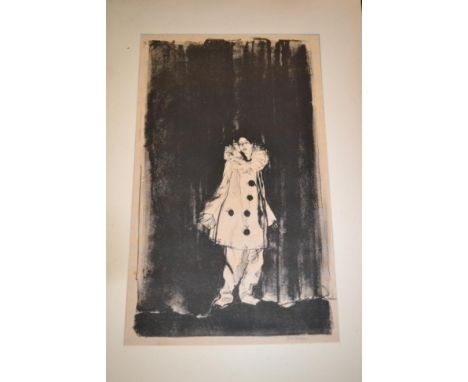 Ethel Gabain, Pierrot, signed lithograph  Provenance: Colnaghi, London