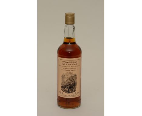 A Glenfarclas 18 year old single malt scotch whisky, distilled and bottled for the Morgan Sports Car Club by Glenfarclas dist