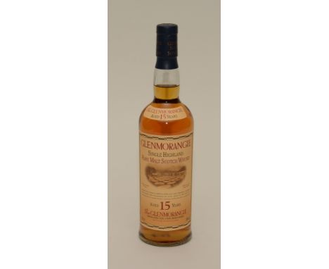 A Glenmorangie 15 year old single Highland rare malt scotch whisky, 70cl, 43% vol, tubed