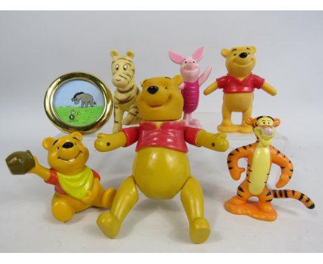 5 vintage plastic Disney Winnie the pooh figures etc.