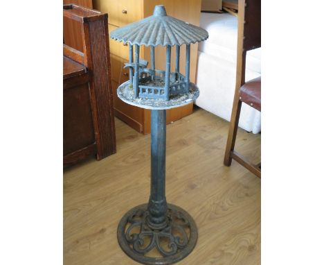 Vintage metal bird table in a chinese style. H:35 inches. S2
