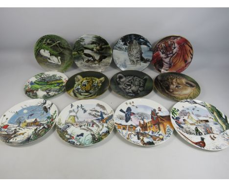 12 Various collectors plates, Wedgwood and Royal Worcester.