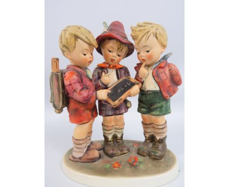 Goebel Hummel group figurine "School Boys" Tmk 4 170/I approx 19cm tall.