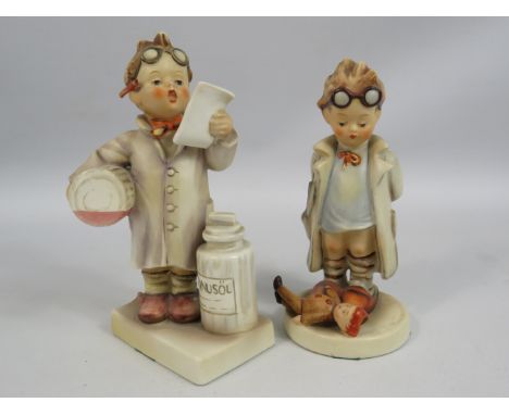 Two Goebel Hummel figurines "Doctor" Tmk2, 14cm tall and "Little Pharmacist" Tmk4, 15cm tall