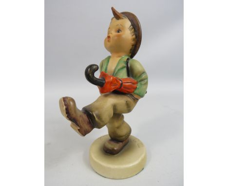 Goebel Hummel 1950s Figurine "Globetrotter" Tmk2 , 14.5cm tall.