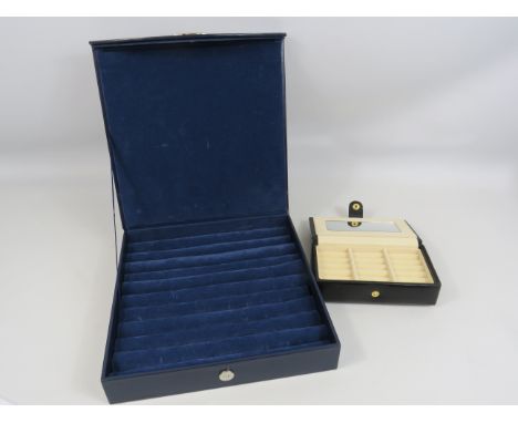 Two ring display jewllery boxes.