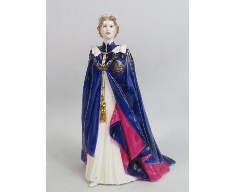 Royal Worcester Queen Elizabeth II Limited Edition Golden Jubilee figurine 462 of 1000.