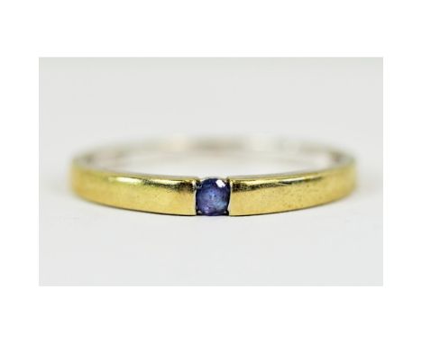 9ct Gold Tanzanite Solitaire ring 2.3g&nbsp;&nbsp; 740056