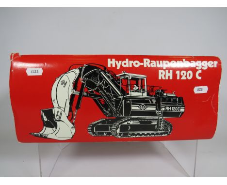 Hydro Raupenbagger RH 120C by O&amp;K Orenstein &amp; Koppel Froth Shovel Excavator 1:50 Scale German made Die cast model in 