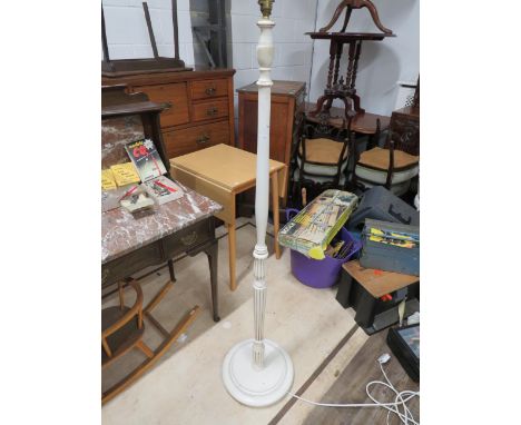 Painted standard lamp. 60 inches tall. No shade. See photos. S2