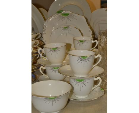 An Art Deco Staffordshire part tea service