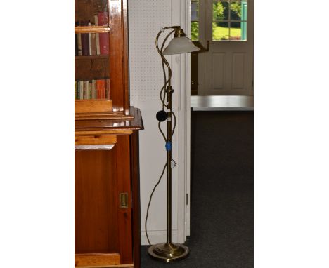 A brass standard lamp