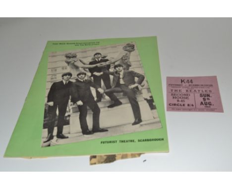 Beatles - Programme, Peter Walsh, Kennedy Street Enterprises Limited at Futurist Theatre, Scarborough;  Ticket Stun, Circle 8
