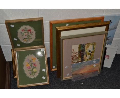 Pictures and Prints - R Lancashire, Sunset, watercolour on paper, signed, dated Dec '07, 24cm x 18cm;   Lancashire, by and af