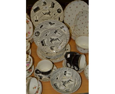 Ceramics - Ridgway Potteries Homemaker pattern part tea service