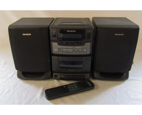 Aiwa LCX-100 micro compact system multi sound processor hifi unit with remote control