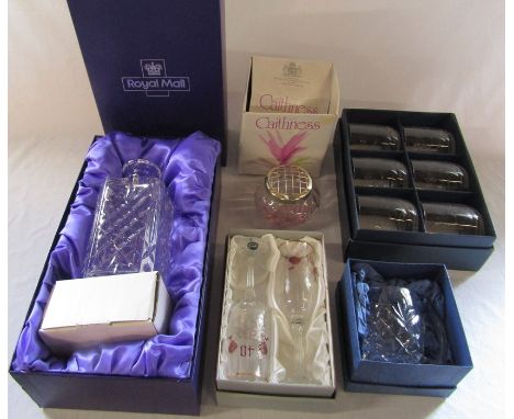 Various boxed crystal and glass ware inc Caithness and The Victoria collection