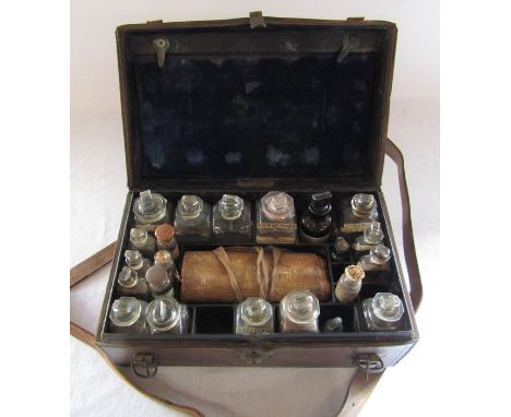 Victorian travelling apothecary box possibly for Veterinarian by Savory and Moore, Chemists to the Queen and HRH the Prince o